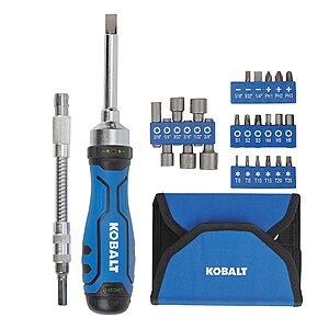 27-Piece Kobalt Ratcheting Multi-Bit Screwdriver Set (69222) $12.98 + Free Store Pickup at Lowe's or Free Shipping on $35+