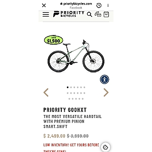 priority bike sale