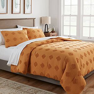 Threshold Full/Queen Tufted Diamond Crinkle Comforter & Sham Set (Dark Gold) $44.85 + Free Shipping