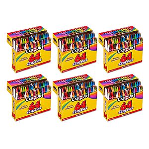 6-Pack 64-Count Cra-Z-Art Assorted Color Crayons (384 Total) $9.56 + Free Shipping w/ Prime or on $35+
