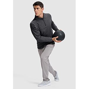 G Gradual Quarter Zip Pullover for Men Fleece Lined Long Sleeve Winter, Mock Neck Polo Running Sweater $19.99