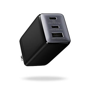 67W Wegear 3-Port GaN USB-C Wall Charger (Black) $11.29 + Free Shipping w/ Prime or on $35+