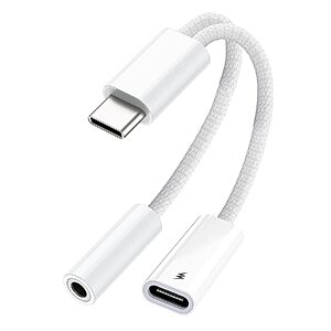 USB-C to 3.5mm Audio Adapter w/ 60W PD Fast Charging $6.99 + Free Shipping w/ Prime or on $35+