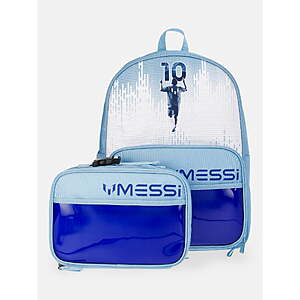 16" Messi Kids Soccer Backpack w/ Lunch Box 2-Piece Set (Blue) $10.79 + Free Shipping w/ Walmart+ or on $35+