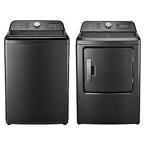 Package - Insignia™ - 4.1 Cu. Ft. Top-Load Washer with ColdMotion Technology and 7 Cu. Ft. Electric Dryer with Sensor Dry - Metallic Gray $859.98 Bestbuy.com