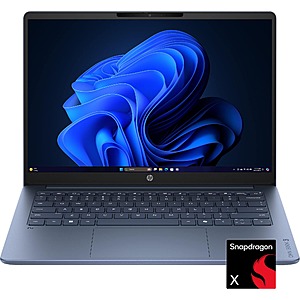 HP - OmniBook 3 - 14" 2K OLED Laptop - Snapdragon X (8-Core CPU) - 8GB Memory - 256GB SS $399.99 Bestbuy.com