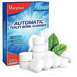 [SnS, AC] $3.82* | 12-Pack Vacplus Toilet Bowl Cleaning Tablets at Amazon