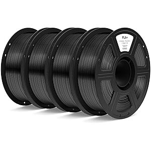 $36.99* | 4-Pk 1kg 1.75mm ELEGOO PLA+ 3D Printer Filament (Black) at Amazon