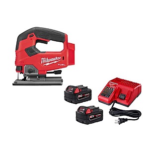 Milwaukee M18 FUEL 18V Cordless Jig Saw w/(2) 5.0Ah Batteries & Charger $199