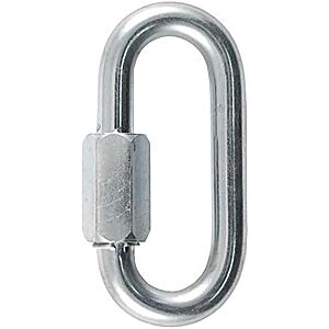$2.49* | CURT 82930 Threaded Quick Link Trailer Safety Chain Hook Carabiner Clip, 3/8-Inch Diameter, 11,000 lbs Break Strength at Amazon