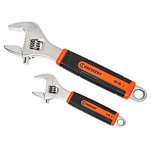 Crescent 6 in. and 10 in. Cushion Grip Adjustable Wrench Set (2-Piece) $19.97