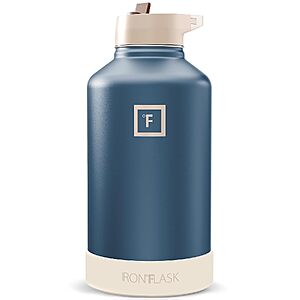64-Oz Iron Flask Wide Mouth Insulated Water Bottle w/ Straw Lid (Desert Oasis) $10.99 + Free Shipping w/ Prime or on $35+