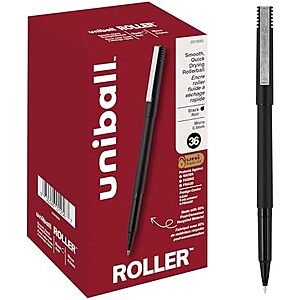 [SnS] $20.48 | 72-Pack Uni-Ball Roller Pens (Micro, 0.5mm, Black) at Amazon (28.4￠ each)