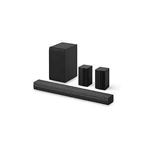LG S40TR 4.1 ch. Home Theater Soundbar with Rear Surround Speakers and Wireless Subwoofer, Wow Interface, Dolby Audio, AI Sound Pro, Amazon Exclusive - Black $199.99