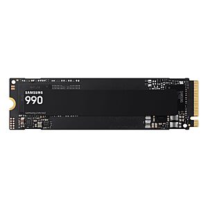 Samsung Internal SSD 990 1TB, Read/Write Speeds Up to 7,150/6,450 MB/s | NVMe Internal Solid State Hard Drive made for Game Collectors (MZ-V9V1T0B/AM $189.99