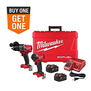 free gift with purchase M18 FUEL 18V Lithium-Ion Brushless Cordless Hammer Drill and Impact Driver Combo Kit (2-Tool) with 2 Batteries