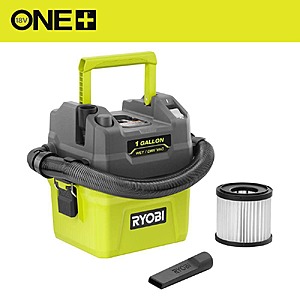 $54.97: RYOBI ONE+ 18V Cordless 1 Gal. Wet/Dry Vacuum (Tool Only) at HomeDepot