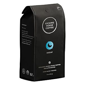 [SnS, AC] $35.18 | 6-Pack 10-Oz Kicking Horse Dark Roast Whole Bean Decaf Coffee at Amazon ($5.86 each)