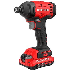 CRAFTSMAN V20 20V Cordless Impact Driver w/ 2Ah Battery & Charger $59 & More + Free S&H