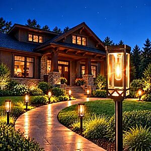 [AC] $29.33* | 8-Pk KOOPER Outdoor Solar LED Pathway Lights (Warm White) at Amazon