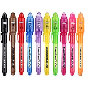 10-Pack SCStyle Invisible Ink Pens w/ UV Light $7.14 + Free Shipping w/ Prime or on $35+