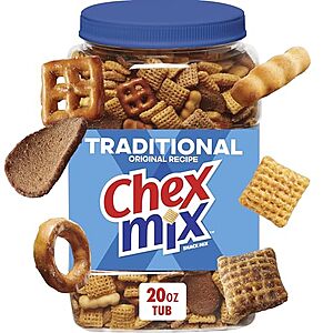 [SnS, AC] $28.50 | 6 × 20-Oz Chex Mix Traditional ($4.75 each) at Amazon