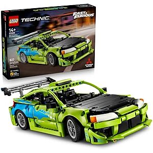 $51.99 | 827-Piece LEGO Technic: Fast & Furious - Mitsubishi Eclipse (42229, 2026) at Amazon