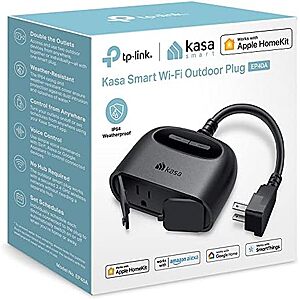 $19.98* | TP-Link Kasa Smart Wi-Fi Apple HomeKit Outdoor Plug at Amazon
