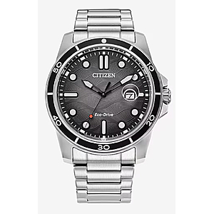 CITIZEN Marine 1810 Eco-Drive Black Dial 41.5mm Men's Watch $149
