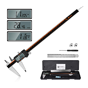 HARDELL Digital Caliper 12 Inch, Stainless Steel, Micrometer Calipers with Large LCD Screen $39.99