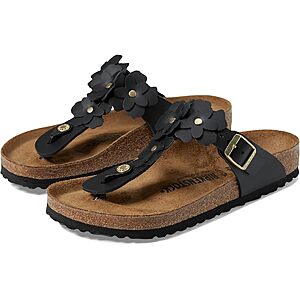 Birkenstock Women's Gizeh Flowers Sandals (Black) $67.82 + Free Shipping