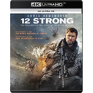12 Strong [4K UHD] [Blu-ray] $21.66 Amazon.com