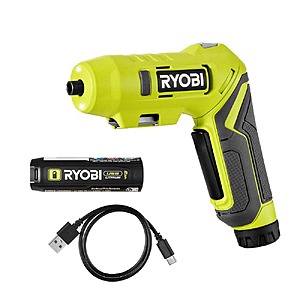 Ryobi USB Screwdriver Kit w/ 1x 2Ah USB Battery + 2x 3Ah USB Battery $29.97