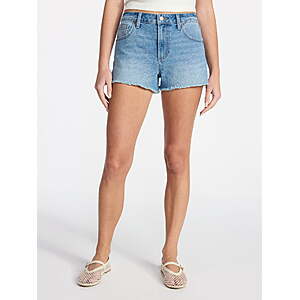No Boundaries Mid-Rise Denim Shorts, 3 in Inseam, Women's Select Sizes $4.71