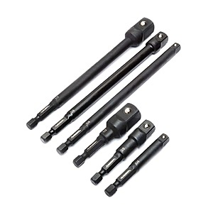 6-Piece Husky 1/4" Drive Impact Driver Socket Adapter Set $7.88