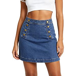 Belle Poque Jean Skirts for Women Denim Mini Skirt $9.99