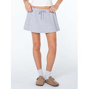Celebrity Pink Women's Pull On Fleece Mini Skort, Sizes XS-XXXL from $5.41