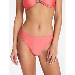 No Boundaries Cinched Mid Rise Bikini Bottoms, Women's Sizes XXS, L-XXL $2.92