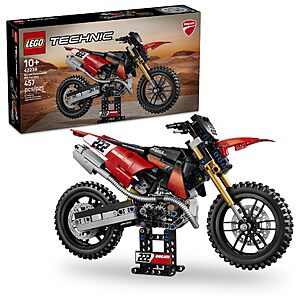 457-Piecev LEGO Technic Ducati Desmo450 MX Factory Motorcycle $44.99 + Free Shipping