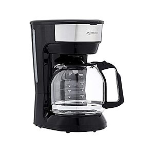 Amazon Basics 12-Cup Coffee Makers with Reusable Filter (Black & Stainless Steel) $17.99 + Free S&H w/ Prime at Woot!