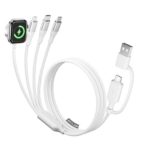 Amazon - 4-in-2 Multi Charging Cable with Smartwatch Charging - $4.19