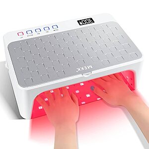Amazon – MEKK 48W Dual-Hand UV LED Nail Lamp w/ Red Light - $51.99 w/ Code