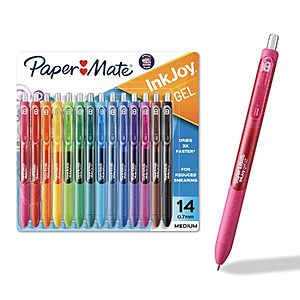 42-Count Paper Mate InkJoy Assorted Colors Gel Pens (0.7mm, Medium Point) $9.39 + Free Shipping w/ Prime or on $35+