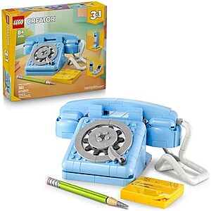 $16.79* | 383-Piece LEGO Creator: 3 in 1 - Retro Telephone (31174, 2025) at Amazon