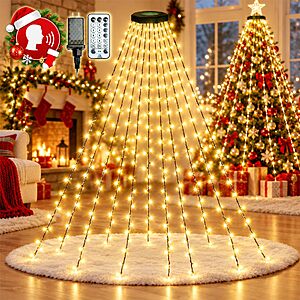 Amazon – LORRYTE 448-LED Waterfall Christmas Tree Lights - $19.99 w/ Code