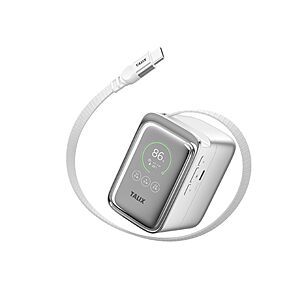 TALIX Laptop Power Bank, 20000mAh Portable Charger with 190W Total Output | Digital Display, 3-Port Fast Charging, Retractable Built-In Cable, 140W Single Port, Battery Pack $45.99