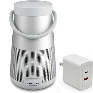 Bose SoundLink Revolve+ (Series II) Bluetooth Speaker Bundle with Fast Charger (Silver) $269