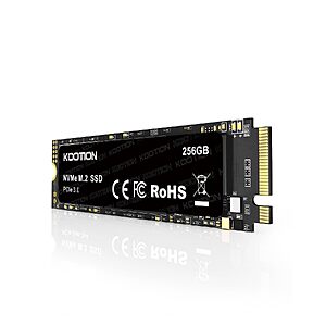 KOOTION 256GB NVMe M.2 PCIe 2280 SSD | Gen3x4 Internal SSD Up to 3000MB/s $49.79 AC