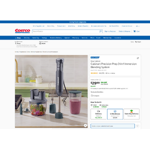 [Costco Members] - In Store : Cuisinart Precision Prep 3-in-1 Immersion Blending System $29.99