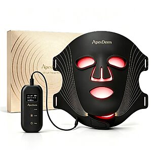 Amazon – ApexDerm FDA-Cleared LED Red Light Therapy Face Mask - $54.99 w/ Code